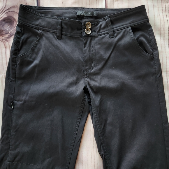 **SOLD** Prana "Halle Straight Convertible Pant" Low Rise Black | Women's Size 4 - Picture 6 of 13